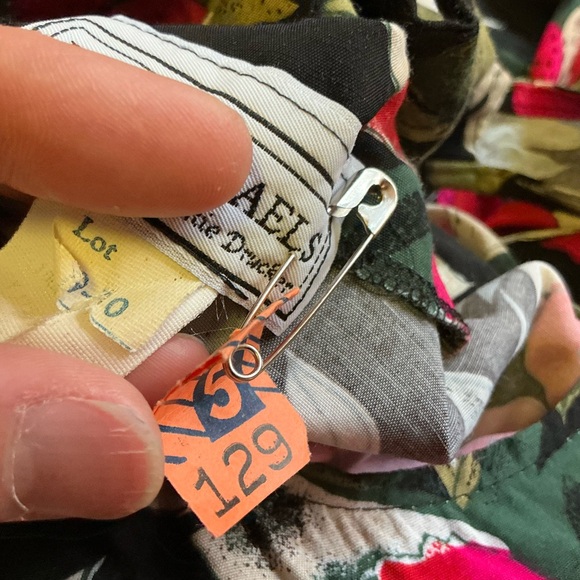 Vintage 90s Bright Tropical Flowers Summer Dress - Picture 3 of 9